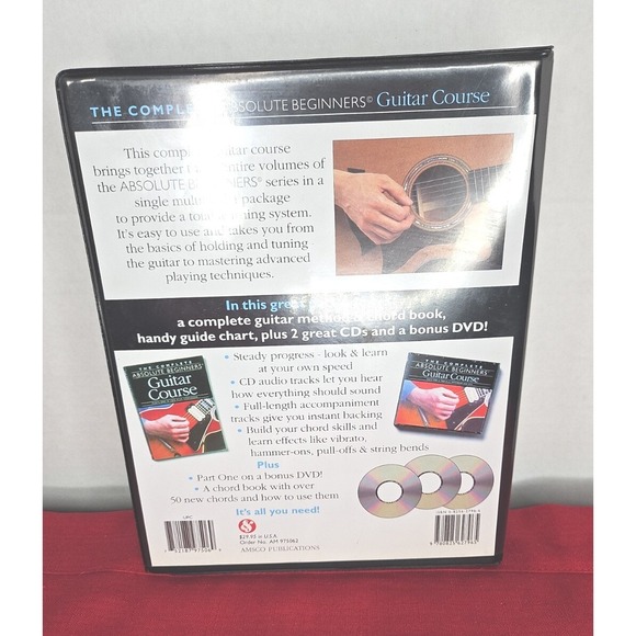 The Complete Absolute Beginners Pack Complete Guitar Amsco Cd's & Dvd's Sealed - Picture 7 of 9